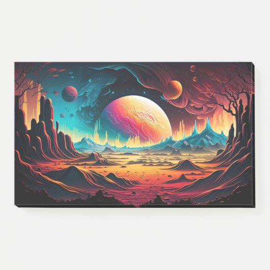 Alien Planet Adventure Post-it® Notes (Voorkant)