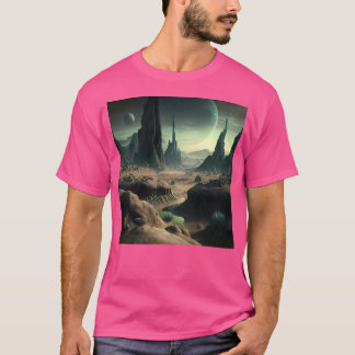 Alien Planet Landschap T-shirt