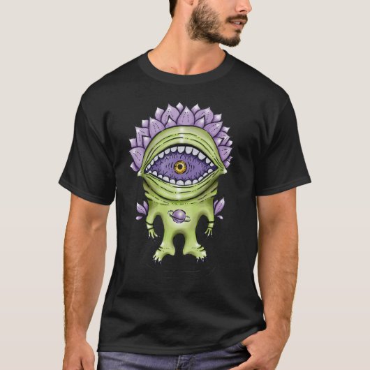 Alien Plant - Raar astronaut schepsel T-shirt (Voorkant)