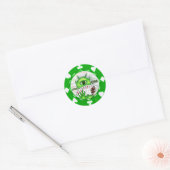 Alien Poker Chip Sticker (Envelop)