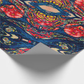 Alien Poppy Pattern Cadeaupapier (Hoek)