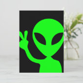 Alien Portrait Kaart (Staand voorkant)
