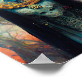 Alien Prêtre Imaginaire Sci-Fi Art Poster (Coin)