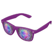 Alien Psychedelische Meditatie Retro Zonnebril (Gekanteld)
