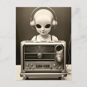 Alien Radio Briefkaart