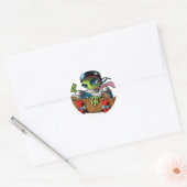 alien radio "sticker logo" ronde sticker (Envelop)