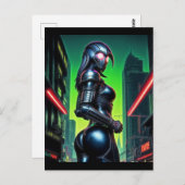 Alien Raven 02 Briefkaart (Voorkant / Achterkant)