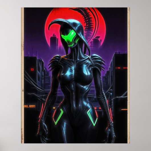 Alien Raven 03 Poster (Voorkant)