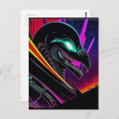 Alien Raven 07 Briefkaart (Voorkant / Achterkant)