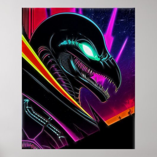 Alien Raven 07 Poster (Voorkant)