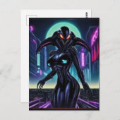 Alien Raven 10 Briefkaart (Voorkant / Achterkant)