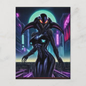 Alien Raven 10 Briefkaart (Voorkant)