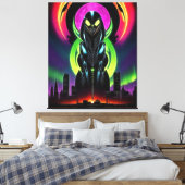 Alien Raven 13 Canvas Afdruk (Insitu (Slaapkamer))