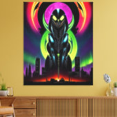 Alien Raven 13 Canvas Afdruk (Insitu (Woonkamer))