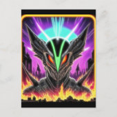 Alien Raven 15 Briefkaart (Voorkant)