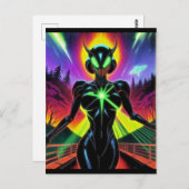 Alien Raven 26 Briefkaart (Voorkant / Achterkant)