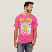 Alien Rescue Team Ufo Space T-shirt (Voorkant volledig)