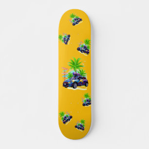 Alien rijden op een mini-skateboard skateboard