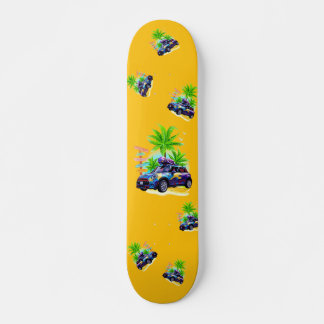 Alien rijden op een mini-skateboard skateboard
