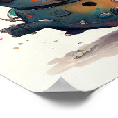 "Alien Robot in ruimteschip" — Waterverf Poster (Hoek)