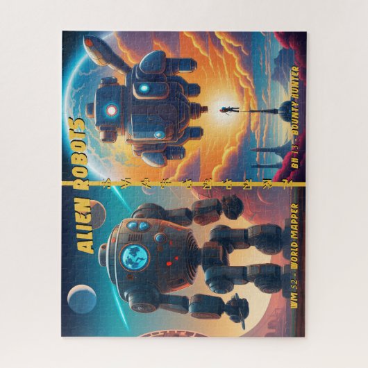 Alien Robots Legpuzzel (Verticaal)