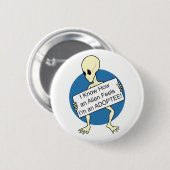 Alien Ronde Button 5,7 Cm (Voorkant /achterkant)