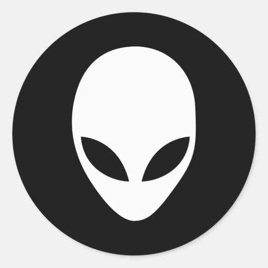 Alien Ronde Sticker (Voorkant)