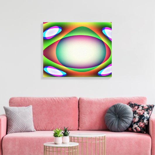 Alien Ruimteschip Canvas Print (Insitu (Woonkamer))