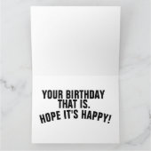 ALIEN RUIMTESCHIP FUNNY BIG BIRTHDAY KAART (Binnen)