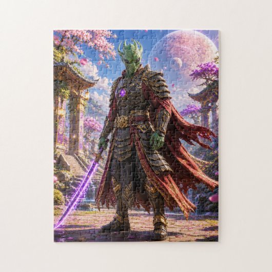 Alien Samurai Warrior Puzzle Legpuzzel (Verticaal)