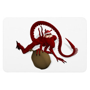 Alien Santa Claus Magneet