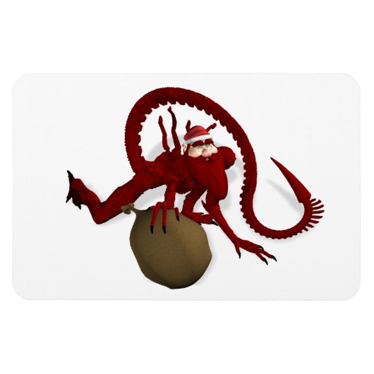 Alien Santa Claus Magneet (Horizontaal)