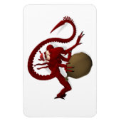 Alien Santa Claus Magneet (Verticaal)