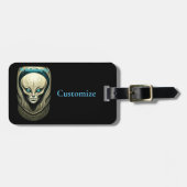 Alien schedel Head Thunder_Cove Bagagelabel (Voorkant horizontaal)