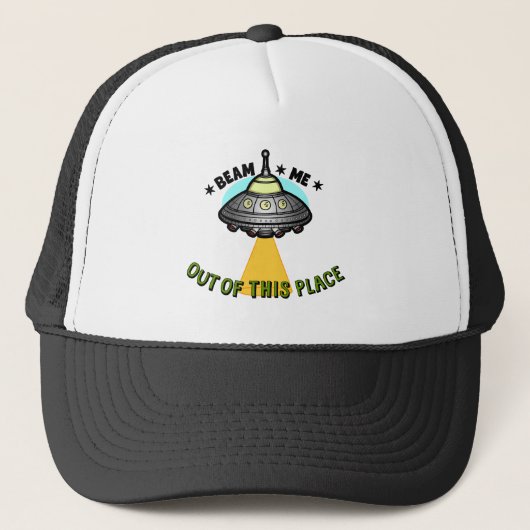 Alien Schip Straal Trucker Pet (Voorkant)