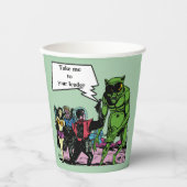 Alien Sci-Fi Science Fiction verjaardagsfeestje Papieren Bekers (Voorkant)