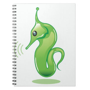 Alien SeaHorse Vector Notitieboek