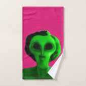Alien Self Portrait Bad Handdoek (Handdoek)