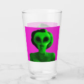 Alien Self Portrait Glas (Achterkant)