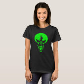Alien Skull - Scary Green Alien Skull - Schepper T-shirt (Voorkant volledig)