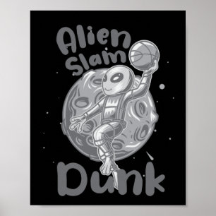 Alien Slam Dunk Actief Poster