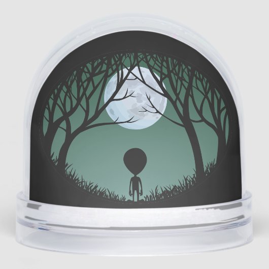 Alien Snow Globes Custom Cute Alien Snow Globes Sneeuwbol (Voorkant)