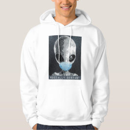 Alien Sociaal Afstand Hoodie