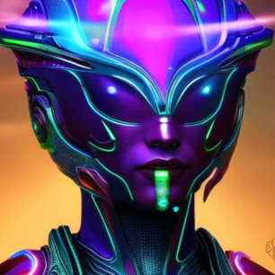 Alien Space Futuristic Beauful Color T-Shirt