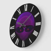 Alien Space Pilot Fun E.T. Sci-fi Wall Horloge (Angle)