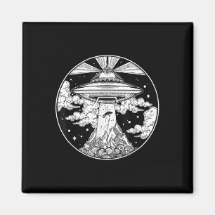 Alien Space Tattoo - UFO 51 gebied Roswell Believe Magneet