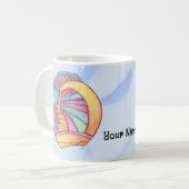 Alien Spaceman op maat Koffiemok (Voorkant links)