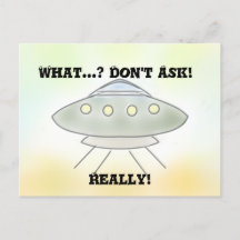 Alien Spaceship Briefkaart