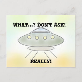 Alien Spaceship Briefkaart