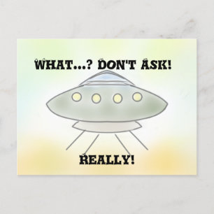 Alien Spaceship Briefkaart